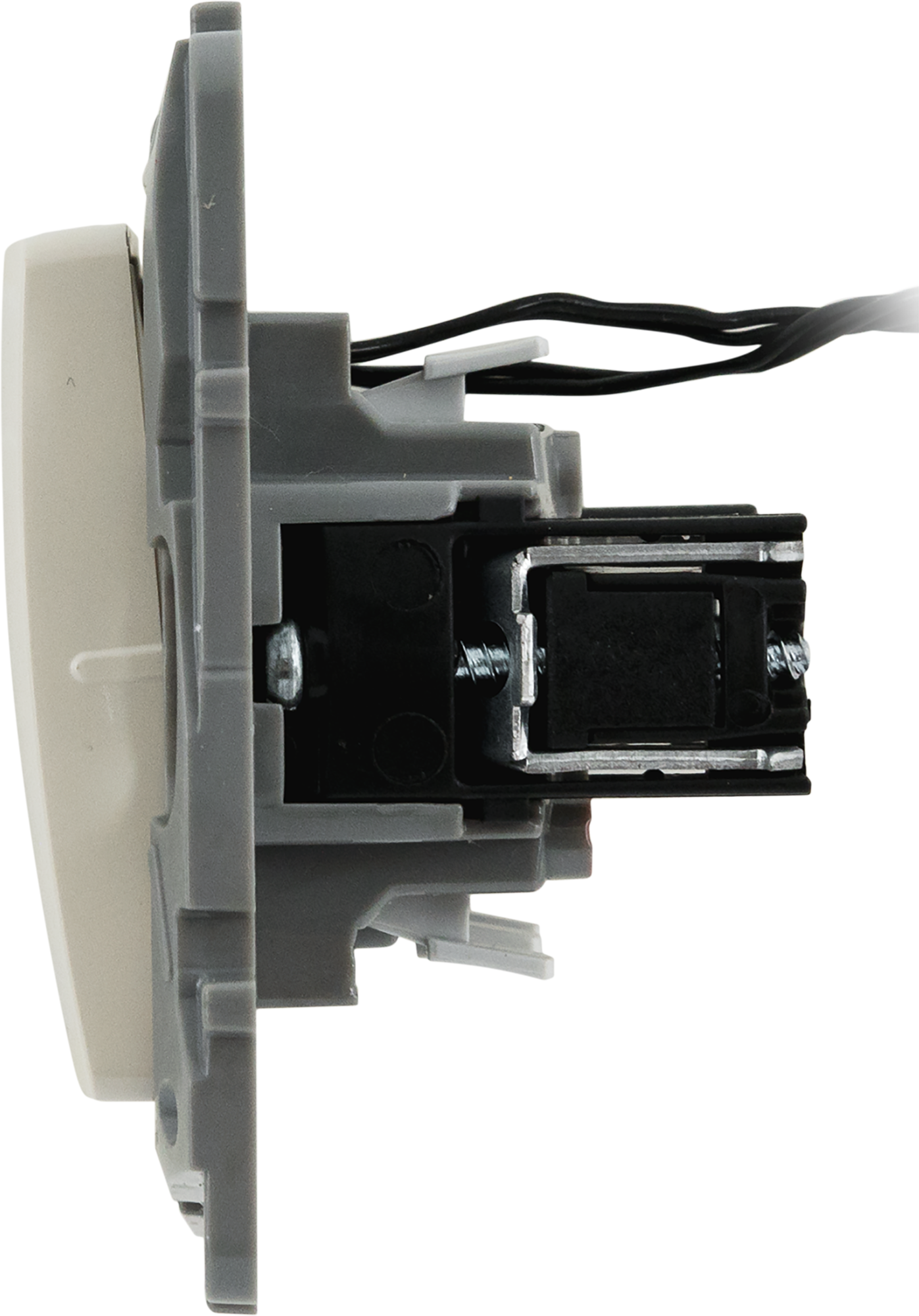 Legrand Etika - выключатель двойной с подсветкой, бежевый 82496468 STLM-0028689 - Вид №4