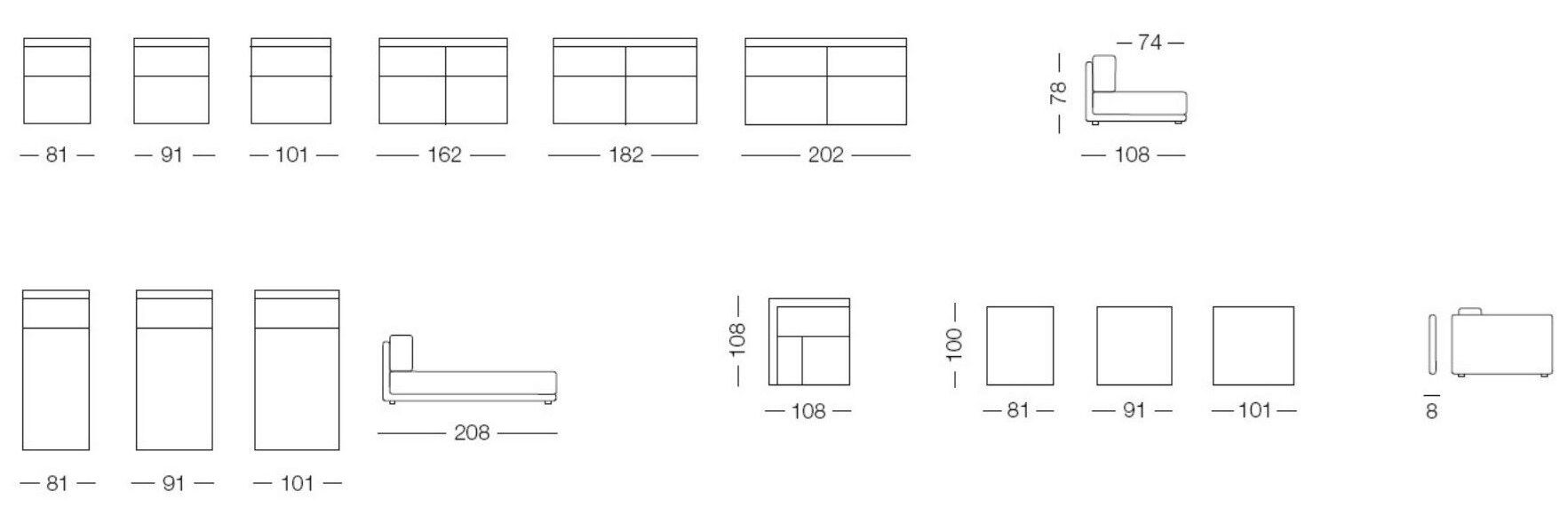 Тканевый диван-кровать с полуостровом Milano Bedding DENNIS ARCH-00023746 - Вид №3