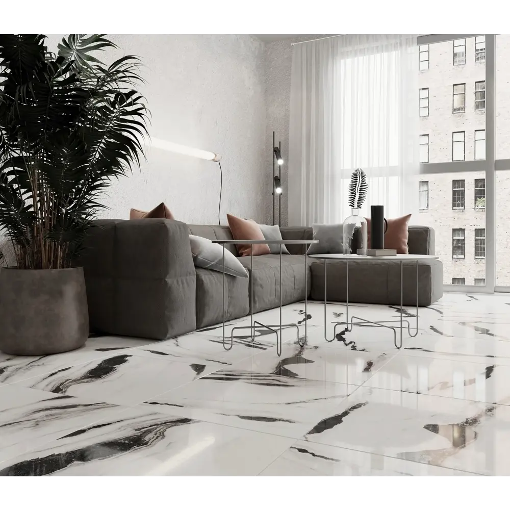 Керамогранит Super Panda 60x60 см 1.44 м² цвет белый Santreyd STLM-2086823 - Вид №4