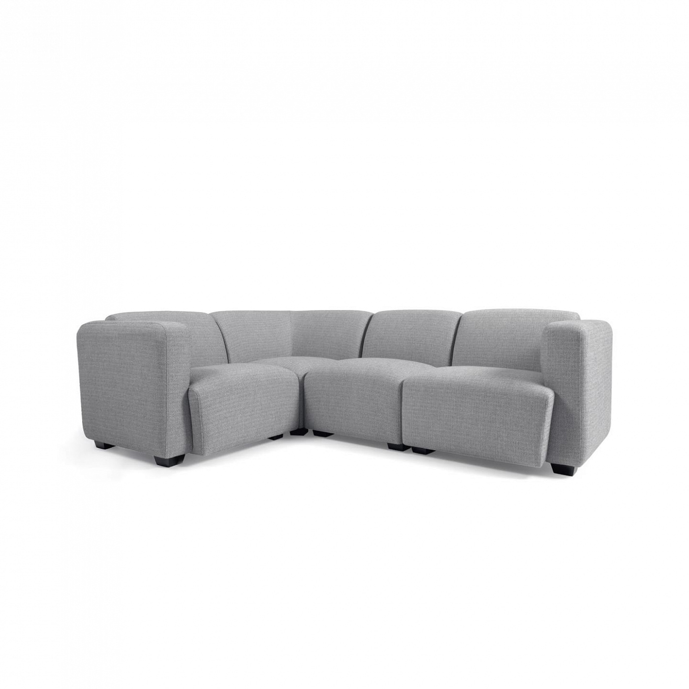 101855 Угловой диван 4-местный серый 226 x 164 cm La Forma Legara  - Вид №4