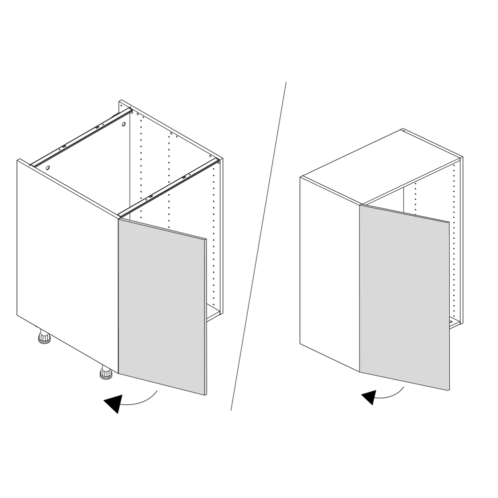 Фасад для кухонного шкафа Реш 59.7x76.5 см Delinia ID МДФ цвет белый STLM-2049660 - Вид №14