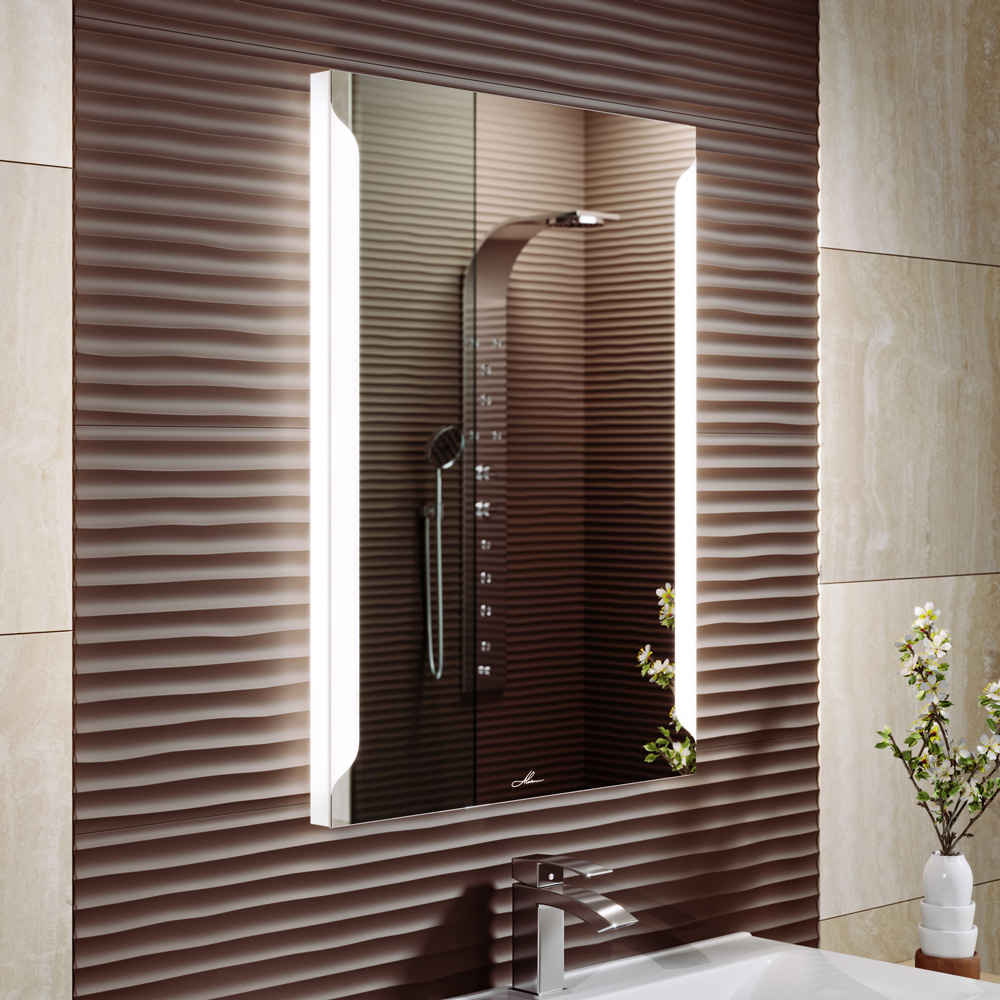 Зеркало в ванную с подсветкой белое 80х80 см Teneri ALAVANN TENERI 303927 Белый  - Вид №4