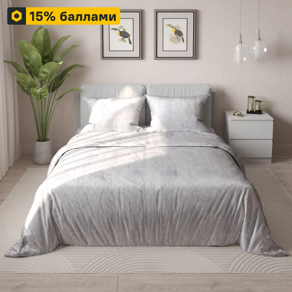 Шуйские ситцы Дом снов Амаранта - комплект постельного белья евро 89338198 STLM-1031164