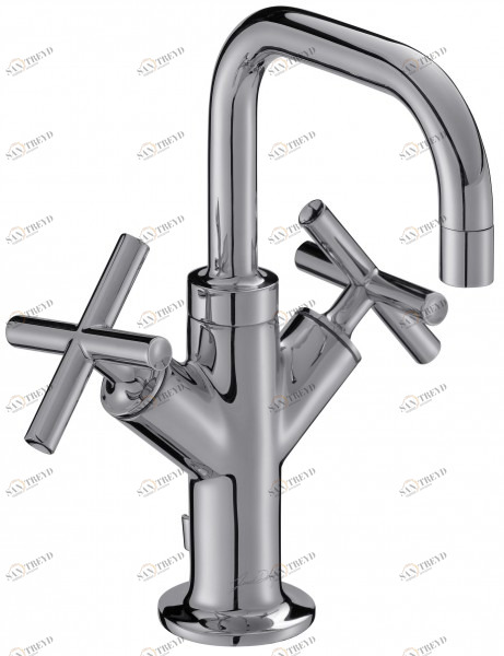 E14594-3-CP Двухвентильный смеситель для раковины с донным клапаном Jacobdelafon PURIST Santreyd