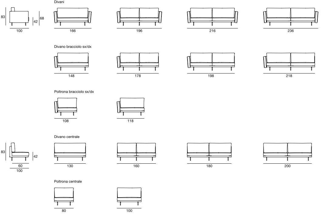 CTS SALOTTI 3-х местный модульный диван из ткани Urban sun-id-1435005 - Вид №2