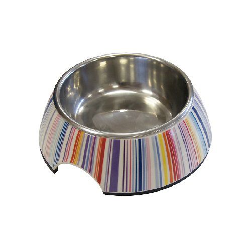 ПР0032526 Миска для животных на меламиновой подставке Полоски 0,16л SUPERDESIGN 