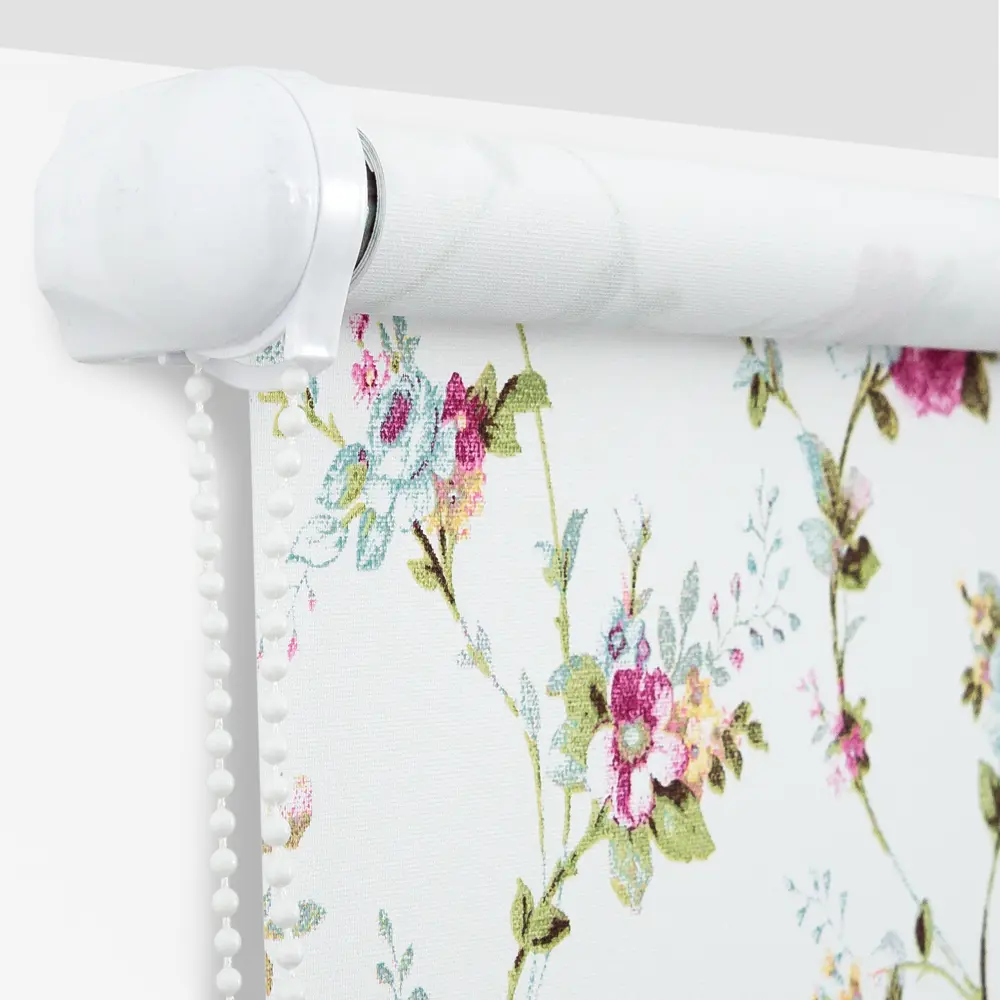 Штора рулонная «Цветы», 160х175 см, цвет белый Santreyd Шарм STLM-2111249 - Вид №1