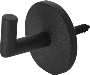 85186962 Подхват для штор 6.1 см металл цвет черный Черный Матовый STLM-0059700 INSPIRE