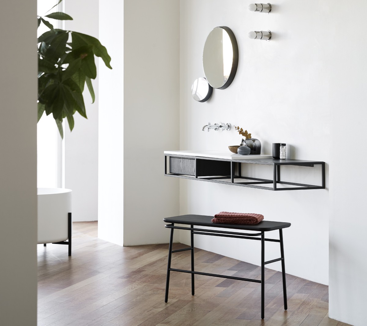 Ex.T Frame Умывальник с решеткой и тумбой comp-comp-gl2d - Вид №12