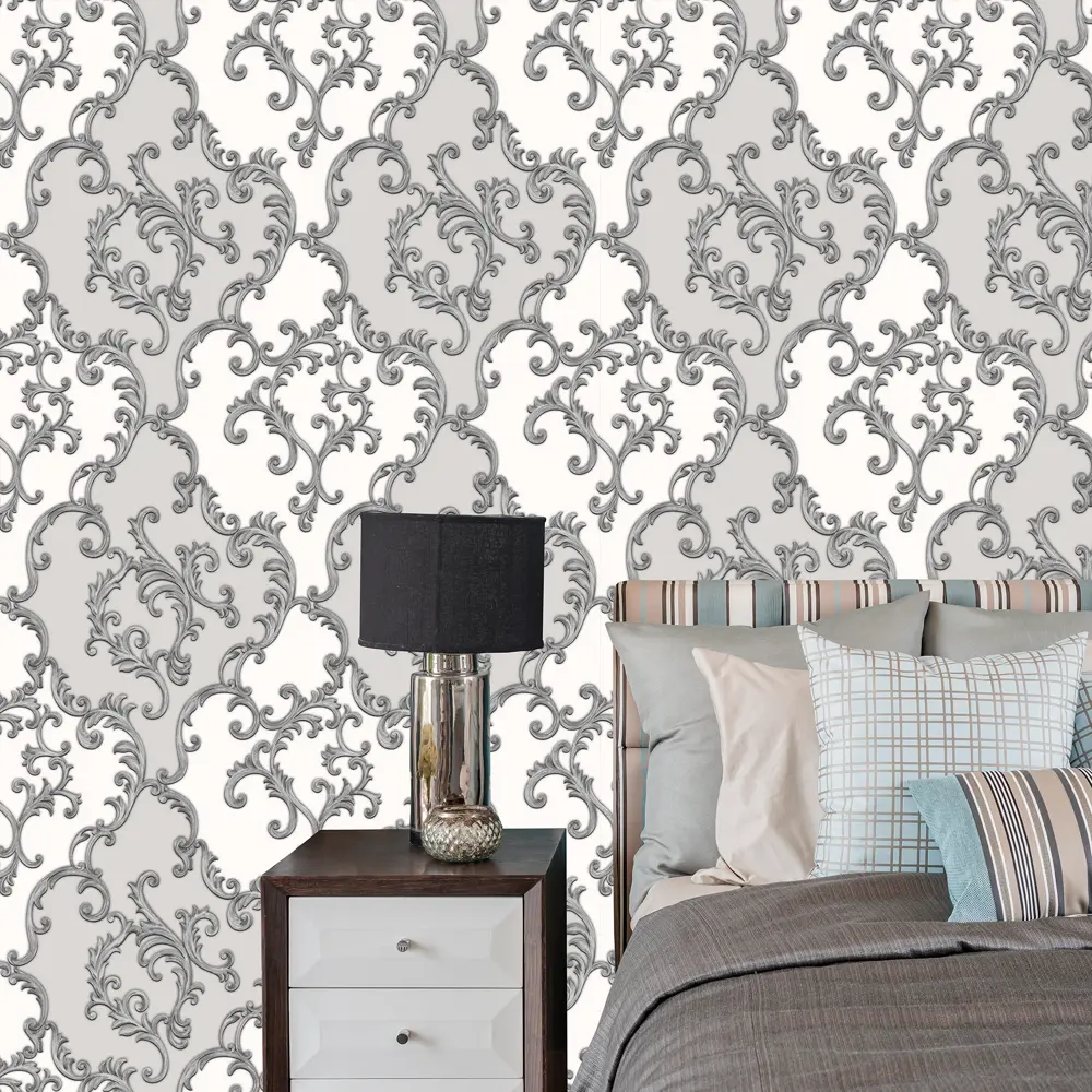 Обои флизелиновые WallDecor Богемия бежевые 1.06 м 75015-14 WALL DECOR STLM-2103563 - Вид №2