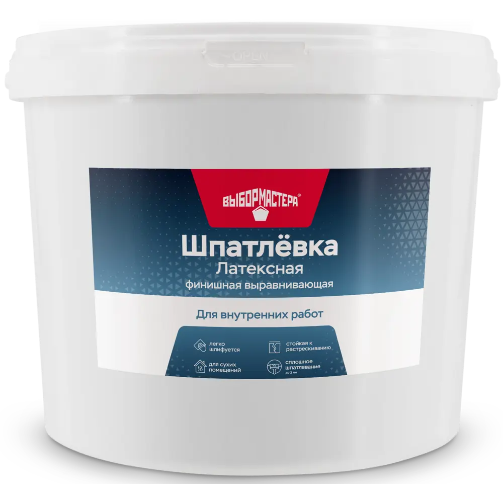 Шпаклевка латексная финишная Выбор мастера 9 кг STLM-2134148