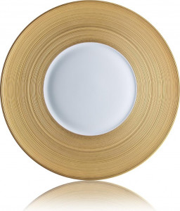 56400 JL Coquet Тарелка подстановочная 31см "Хемисфер" (золотой) Фарфор