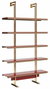 VOLPI Открытый лакированный книжный шкаф Luigi volpi Lv-26001