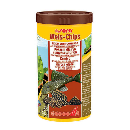 ПР0042011 Корм для рыб Wels-Chips Nature чипсы для сомиков 1000мл (380г) SERA  - Вид №1
