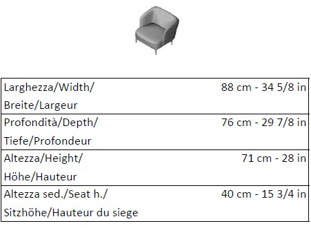 La Cividina Кресло с подлокотниками контрактное Elle/p sun-id-1413133 - Вид №2