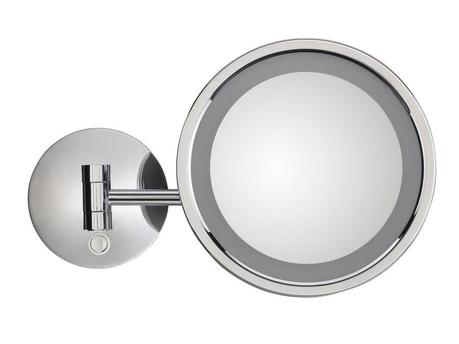 Настенное встроенное освещение латунное круглое увеличительное зеркало Gaia Mobili Complements ARCH-00037217 - Вид №1