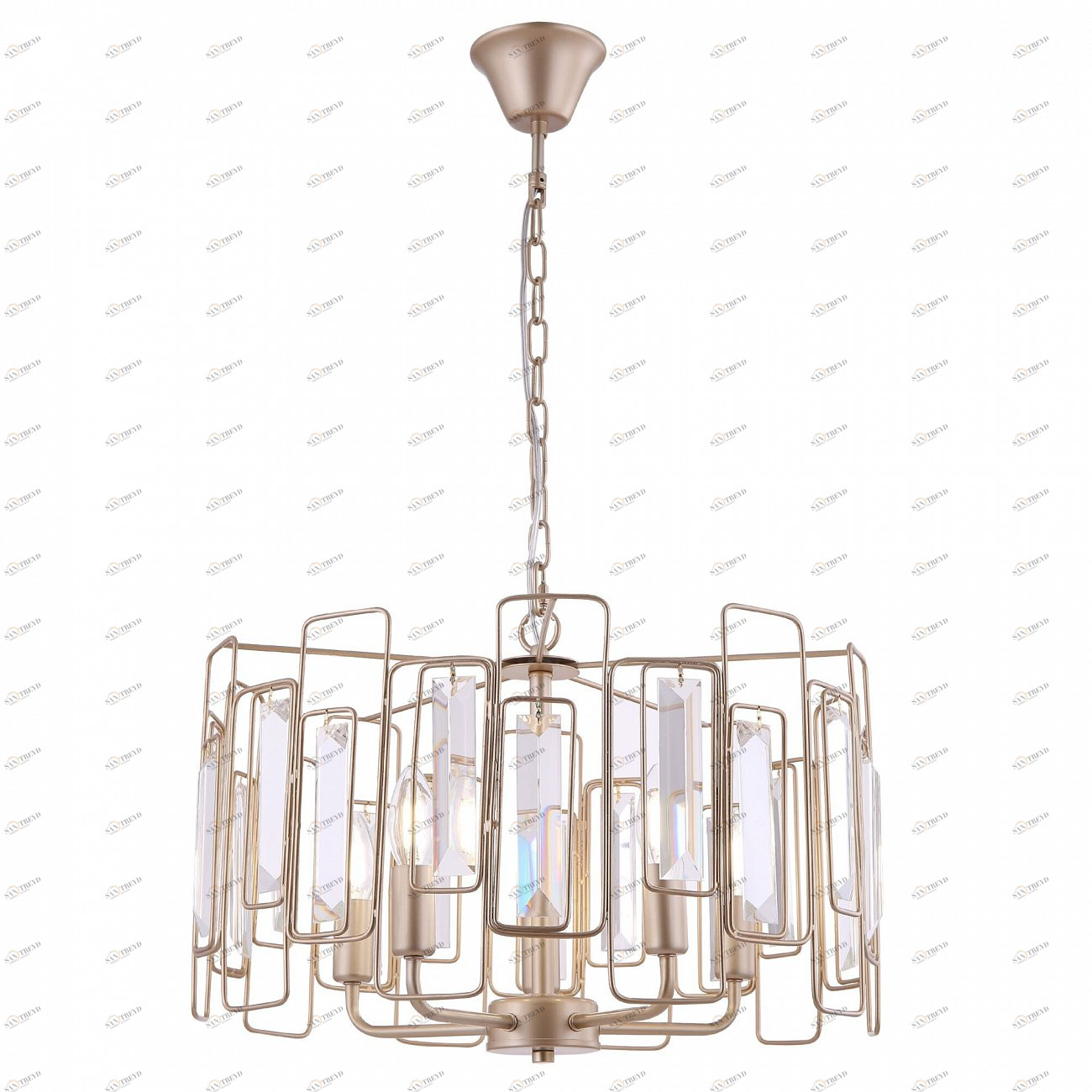 Люстра подвесная золотая матовая Rowena FR5045PL-05G FREYA ДИЗАЙНЕРСКИЕ, MODERN 00-3956359 Золото 