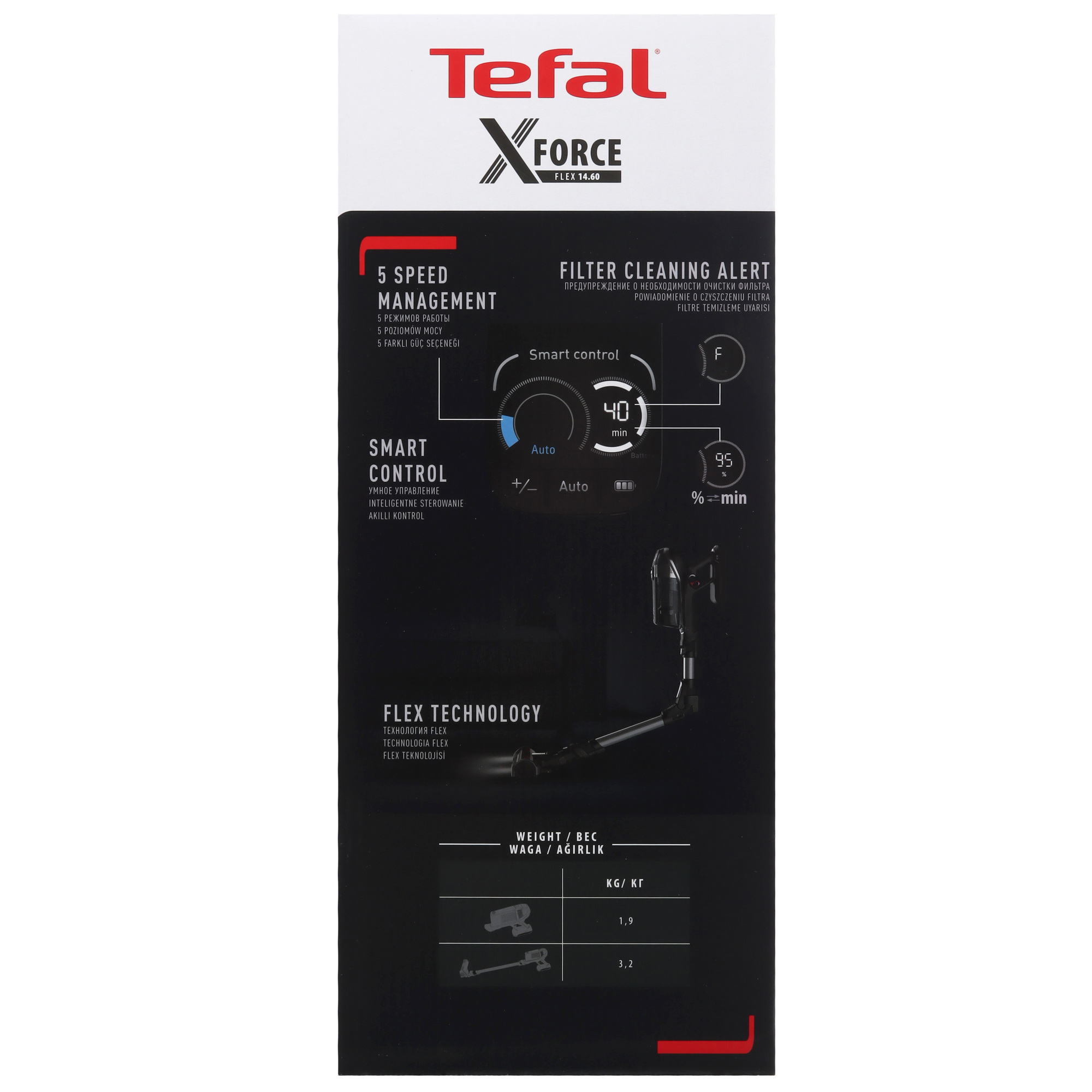 5608290 Пылесос  вертикальный  Tefal TY99A8WO  черный STDN-0084102 - Вид №15