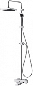 JUSTIME Настенная душевая стойка из хромированной латуни с ручным душем с лейкой Mark