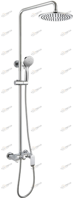 Душевая колонна со смесителем для ванны PURE F6335369CP-A-RUS bravat