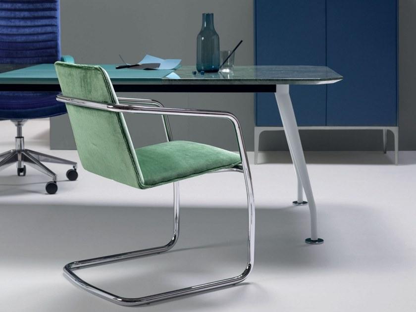 Quinti Sedute Прямоугольный письменный стол из кожи с ящиками Infinity sun-id-1422503 - Вид №2