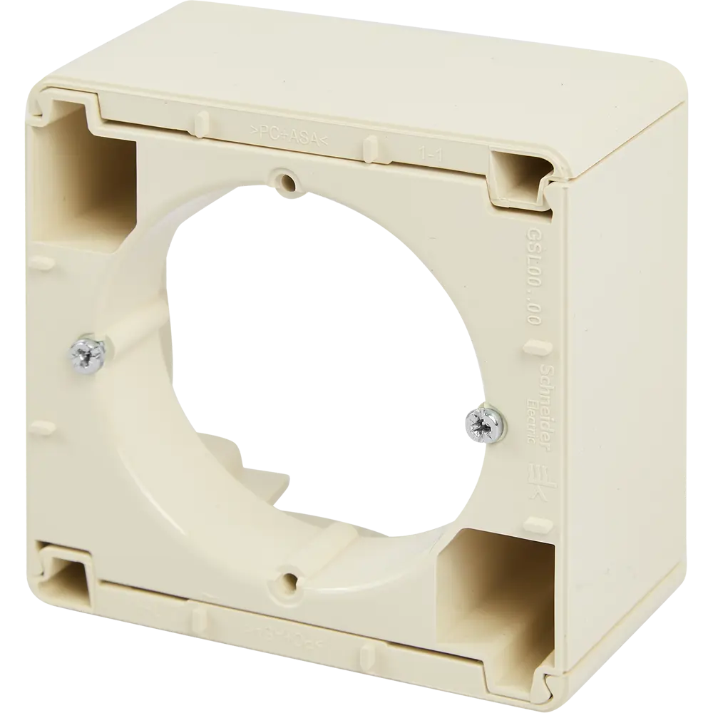 Schneider Electric Glossa - Наружная монтажная коробка для розеток и выключателей 86710212 STLM-0070817 - Вид №1