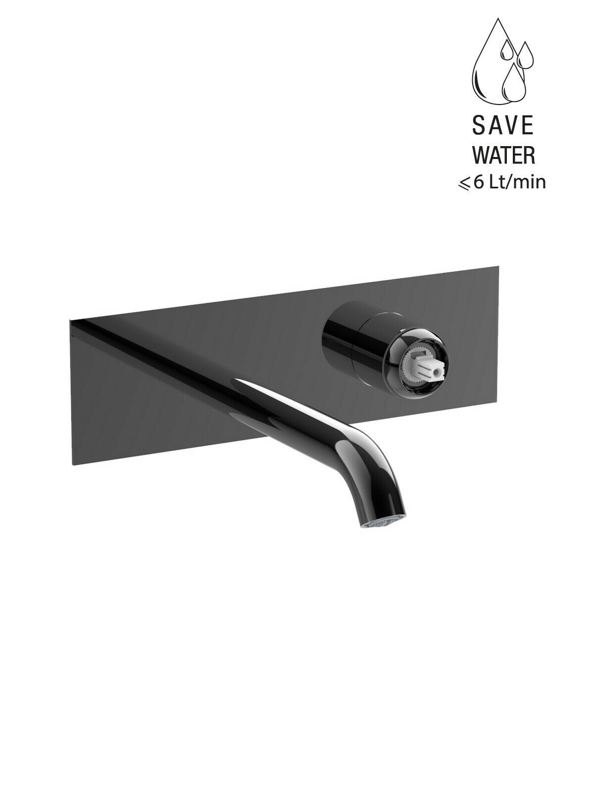 Настенный смеситель для раковины с 2 отверстиями без слива Rubinetterie Frattini Pepe XLS ARCH-00148159 - Вид №16