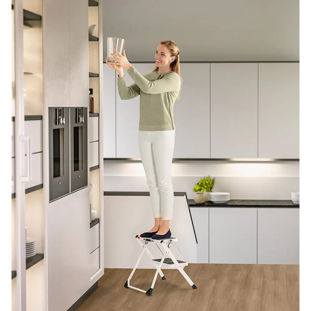 Стремянка-табурет складная Hailo Mini 2 ступени, максимальная нагрузка 150 кг STLM-2139709 - Вид №12