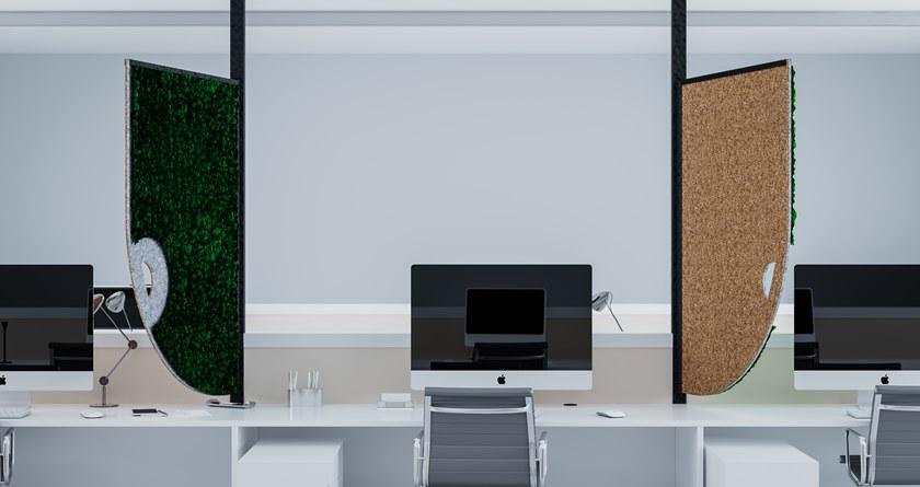 GREEN MOOD Звукопоглощающая офисная перегородка из мха Design sun-id-1473076 - Вид №3