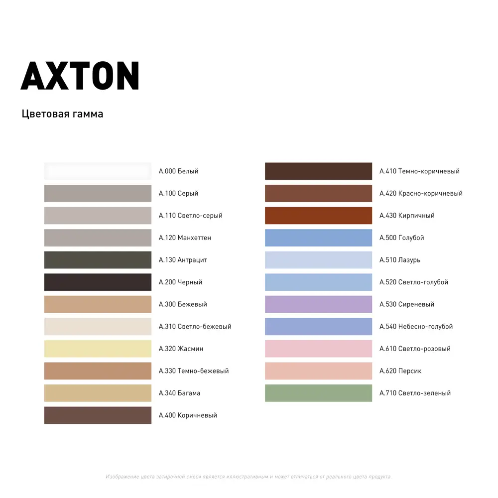 Цементная затирка Axton A110 для идеальных межплиточных швов 82403003 STLM-0026638 - Вид №4