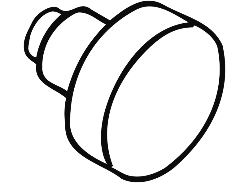 107XAHLT Толкатель кнопки, часть с отверстием (h-technik) HEWI System 162 | Edelstahl  - Вид №2