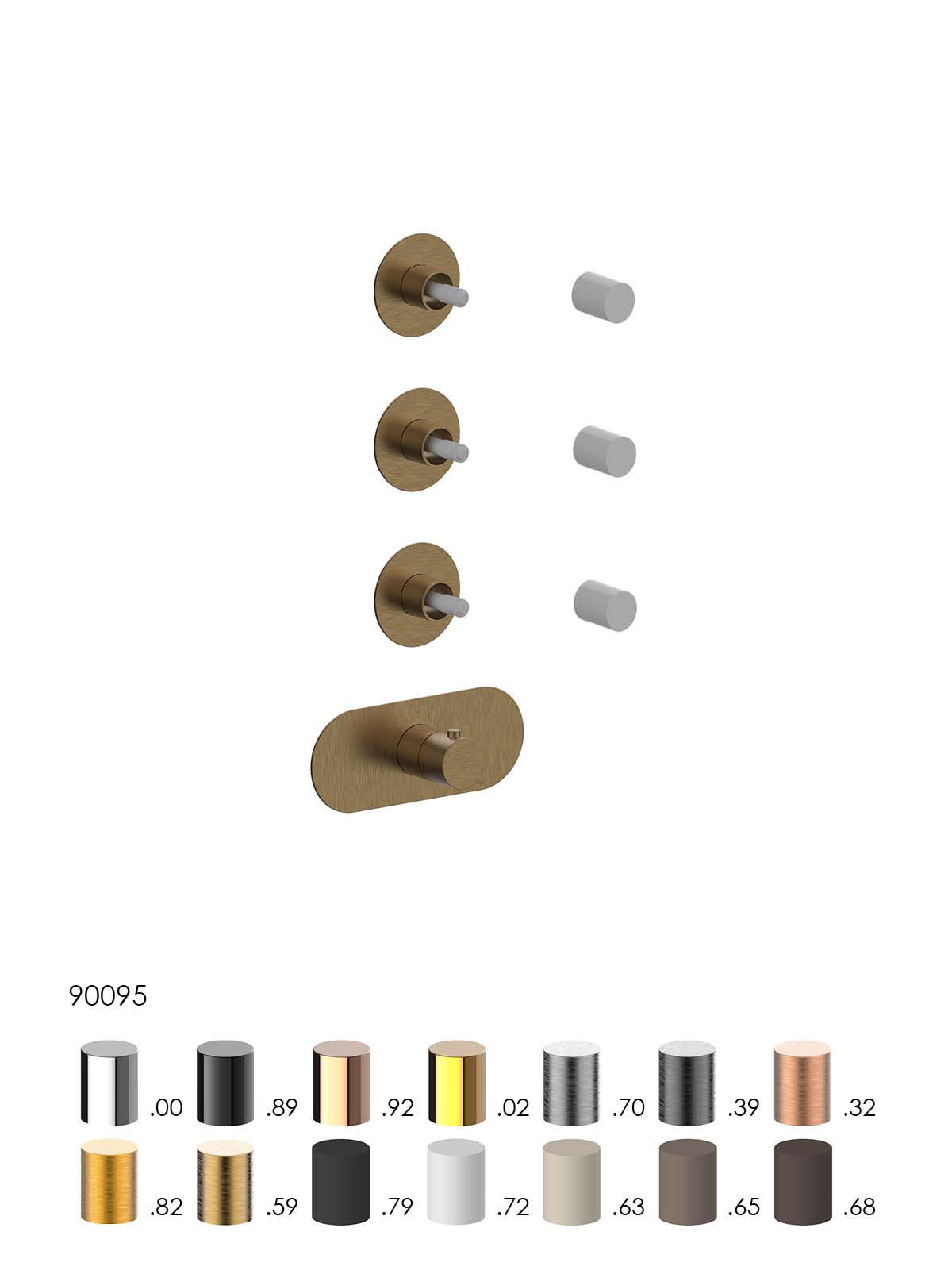 Термостатический смеситель для душа с 4 отверстиями Rubinetterie Frattini отдельная эстетика ARCH-00038079 - Вид №4