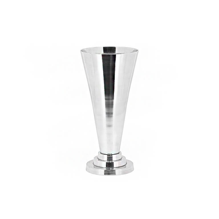 200736-02 ABHIKA ВАЗА V ФОРМЫ SILVER 