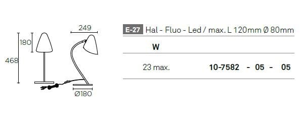 Стальная настольная лампа LedsC4 Organic ARCH-00115405 - Вид №2