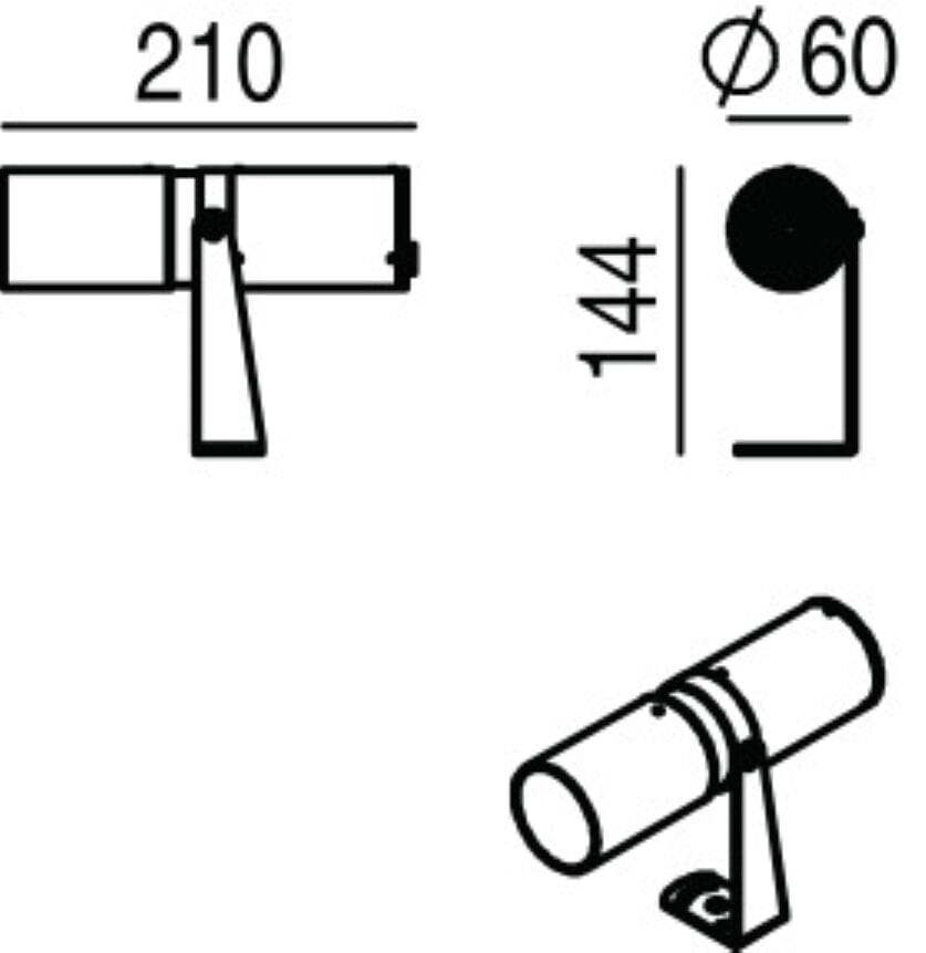 Регулируемый алюминиевый светодиодный прожектор Lucifero's Arborea ARCH-00039406 - Вид №3