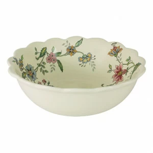 Салатник керамический белый с цветами "Прованс" NUOVA CER ПРОВАНС 00-3946704 Белый