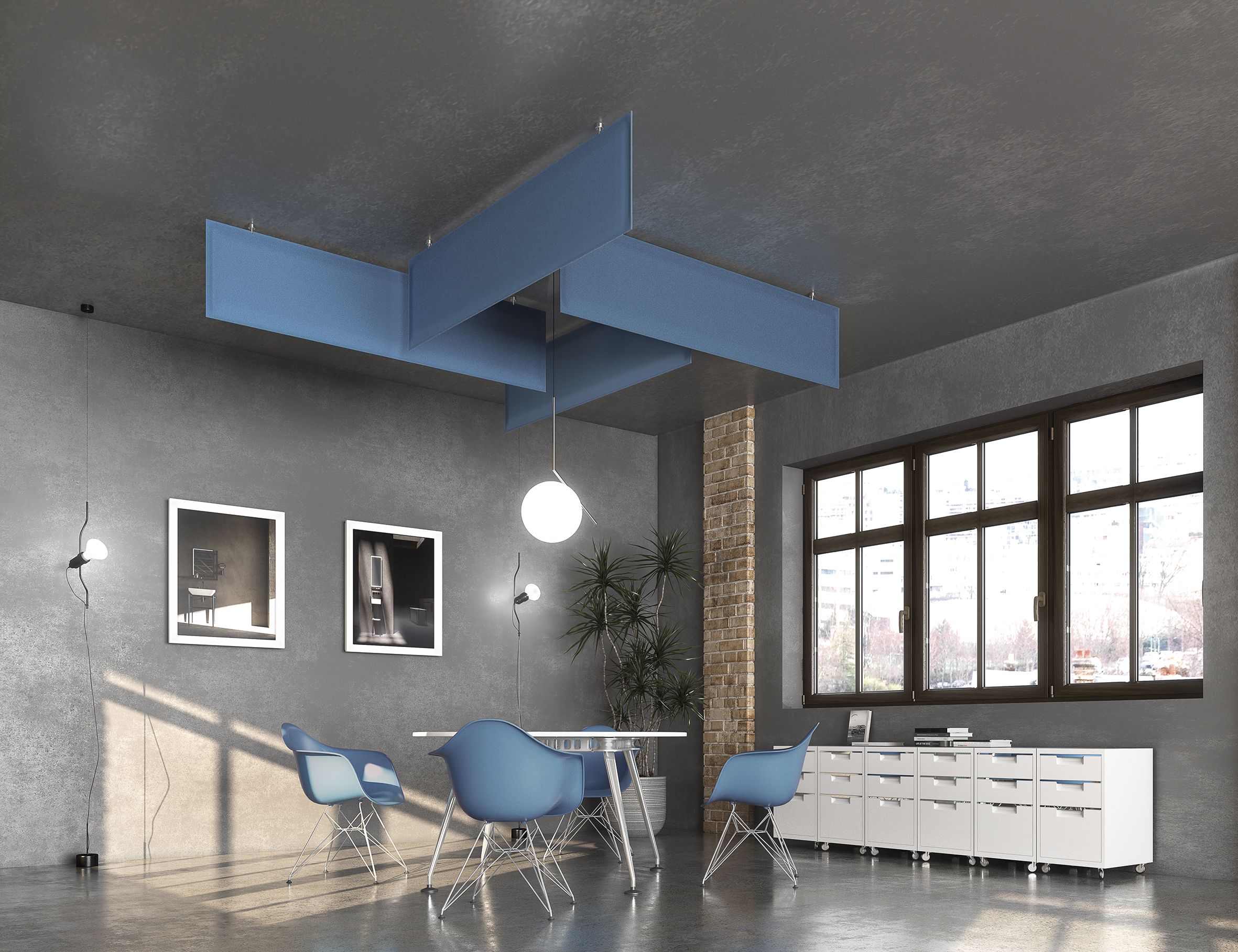 Акустическая подвесная панель из Trevira® CS Caimi Brevetti BAFFLE DIRECT ARCH-00153110 - Вид №5