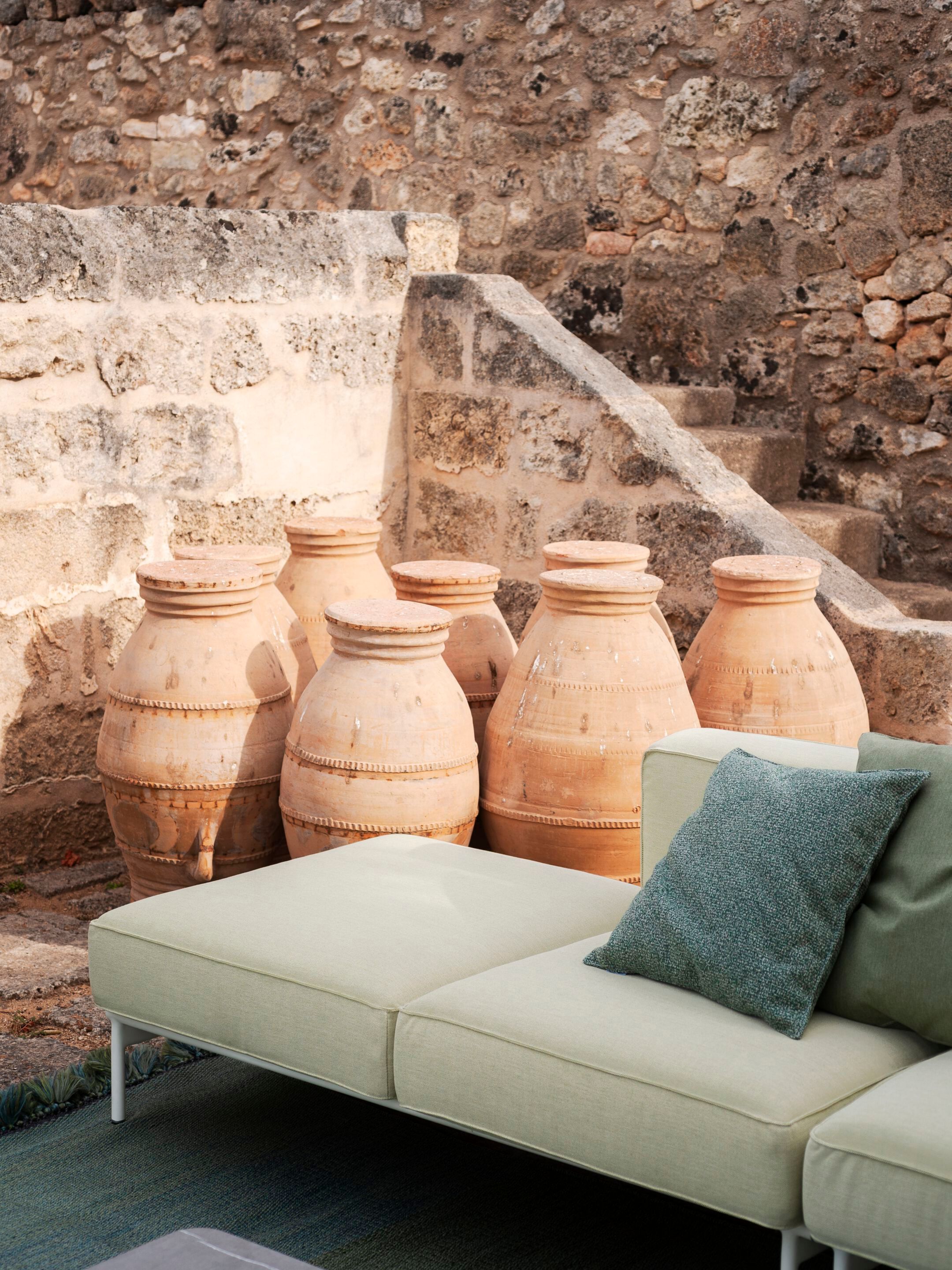 Угловой тканевый модульный садовый диван с полуостровом RODA Extendo ARCH-00108704 - Вид №9