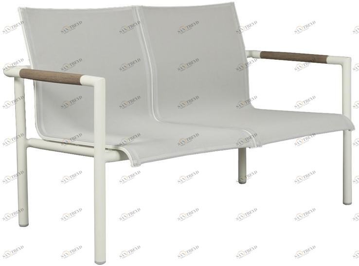 Les jardins Штабелируемая алюминиевая садовая скамейка со спинкой Bastingage Ca06120 / ca06121