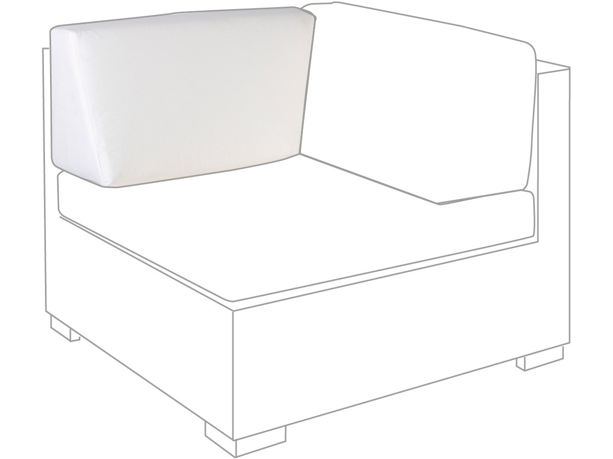 10.00.0716 Угловой модуль, боковая подушка левая Outdoor Sunbrella ecru Mbm LONG ISLAND