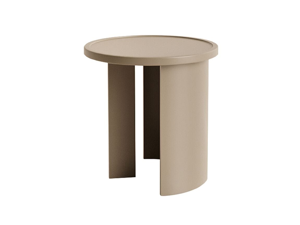 Высокий круглый деревянный журнальный столик ANA ROQUE INTERIORS ARCH-00107893