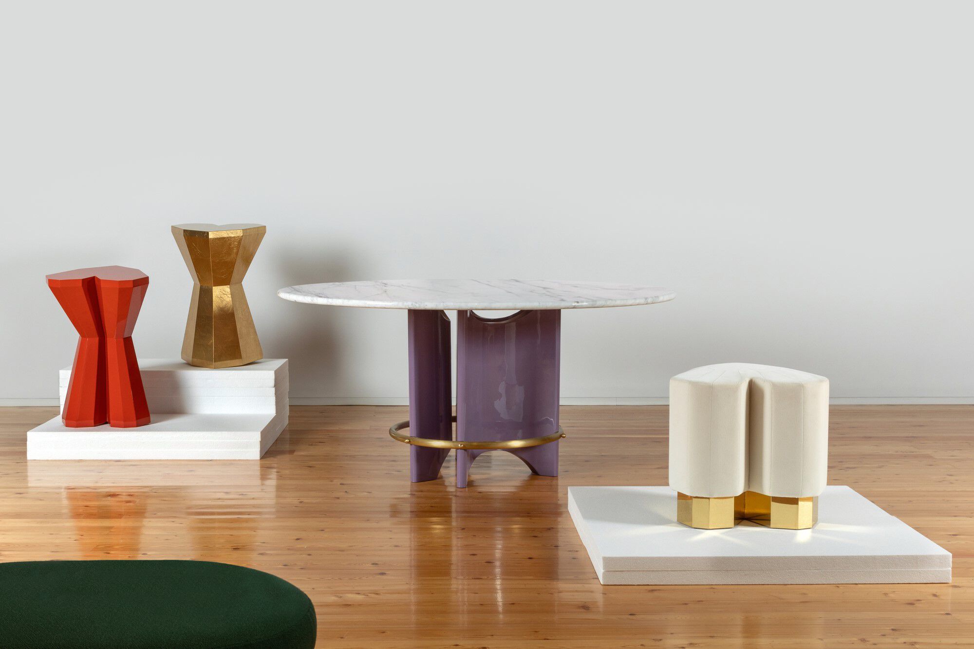 Бархатный пуф / табурет ROYAL STRANGER QUEEN HEART ARCH-00033191 - Вид №3