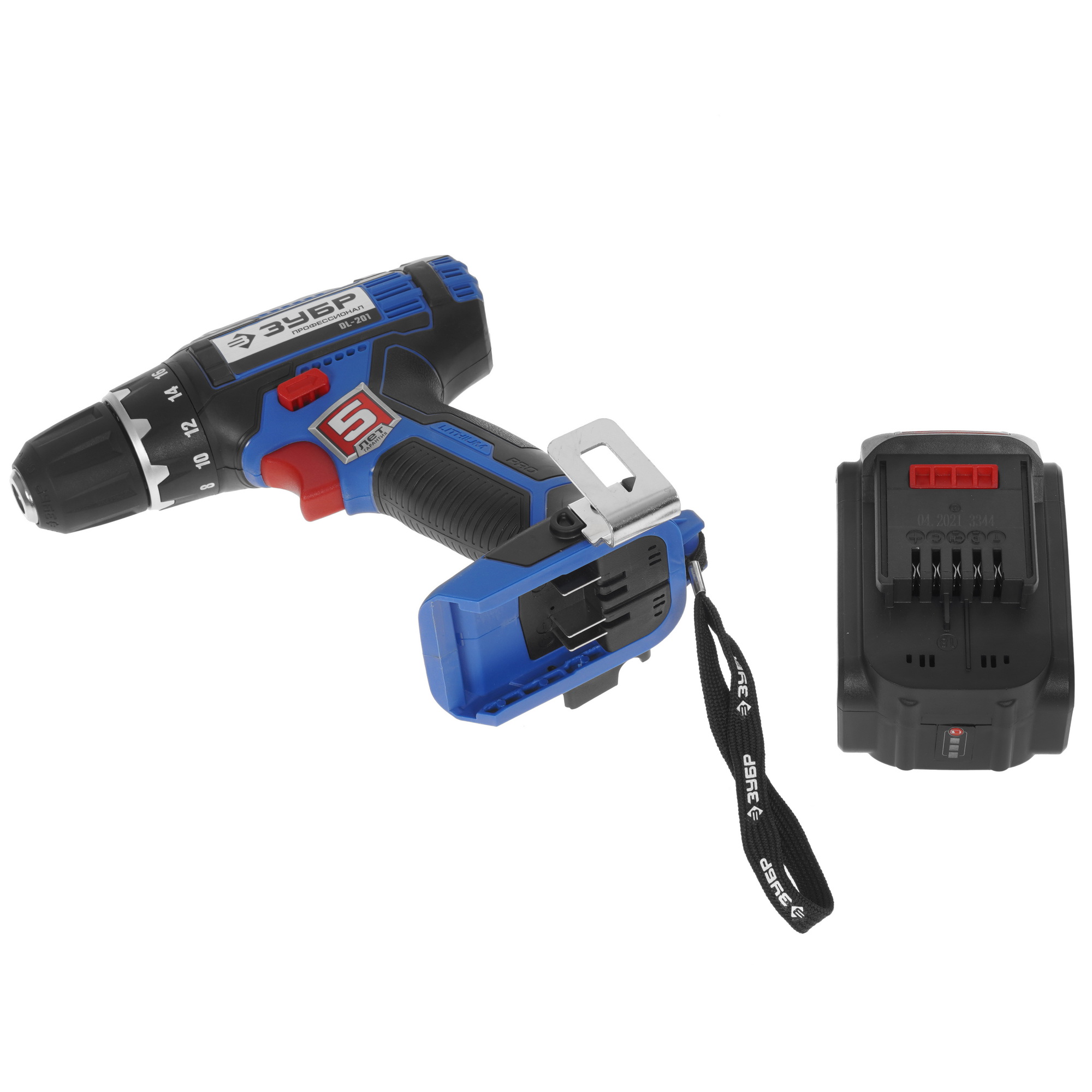 Дрель-шуруповерт Зубр DL-201-42 20V MAX PRO 9909109 STDN-0002180 - Вид №5