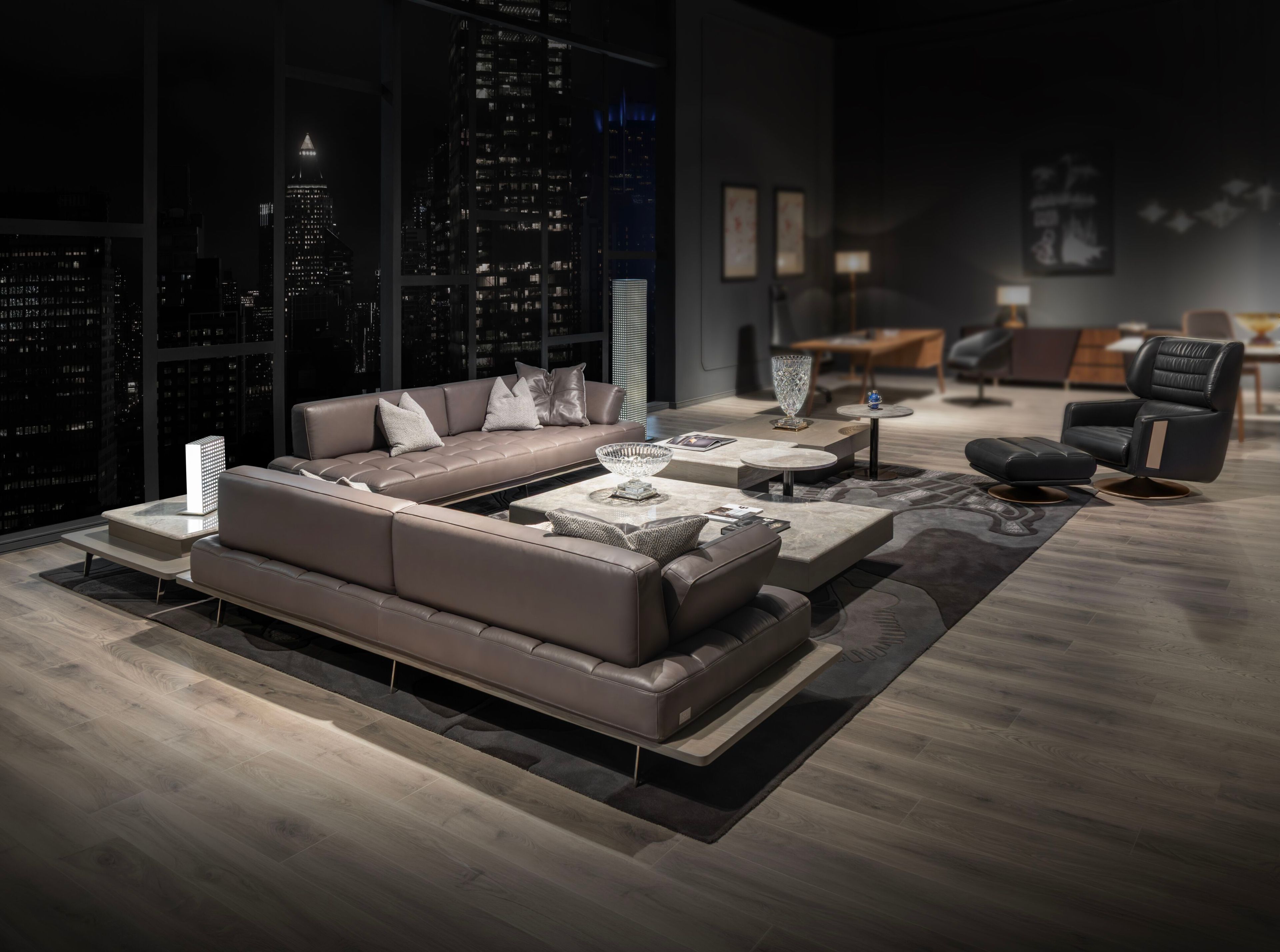 Кожаный угловой диван Wayne Enterprises Home Collection WE-029 ARCH-00100239 - Вид №5