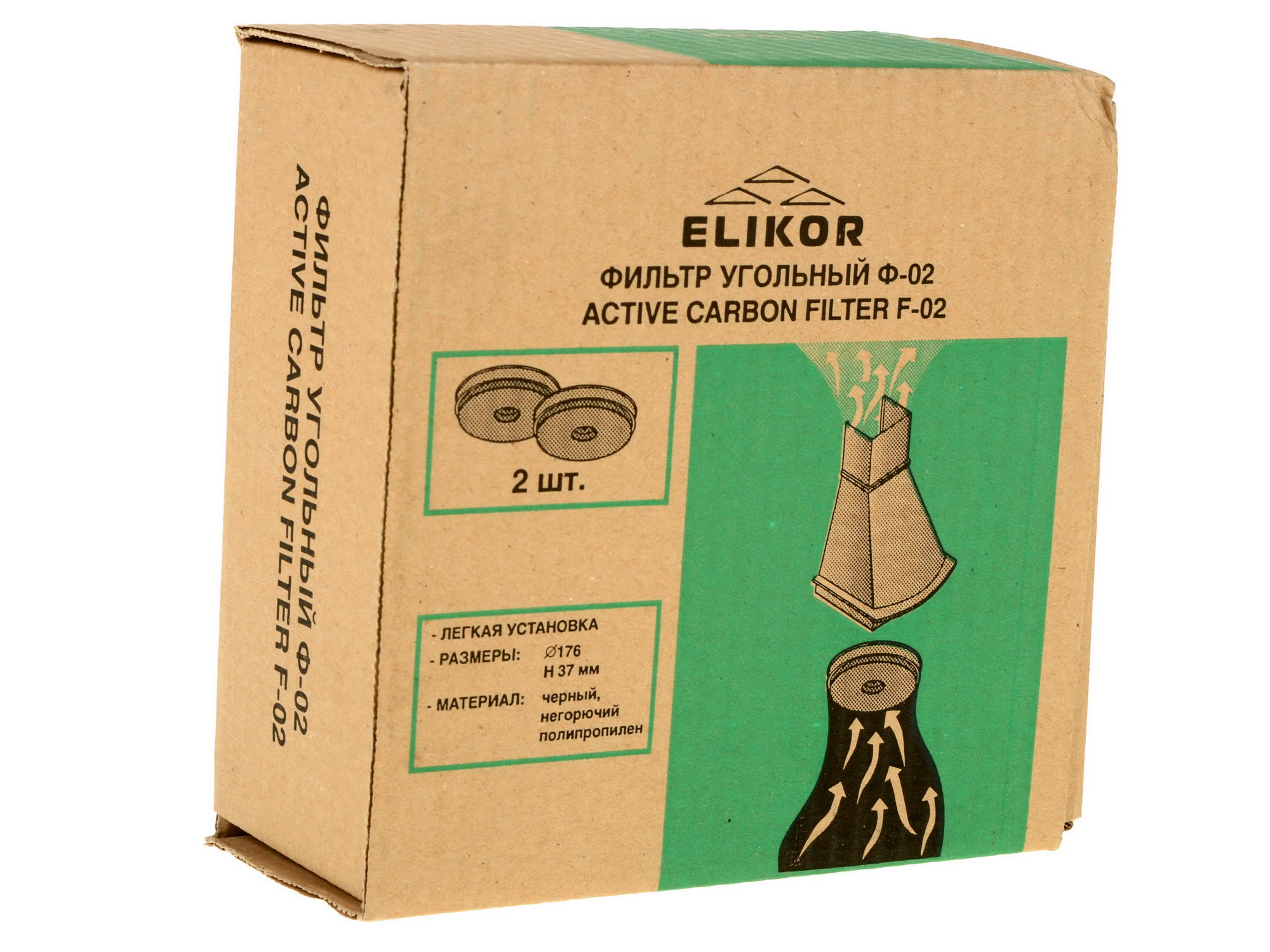 0176295 Фильтр угольный ELIKOR Ф-02 STDN-0058016 - Вид №3