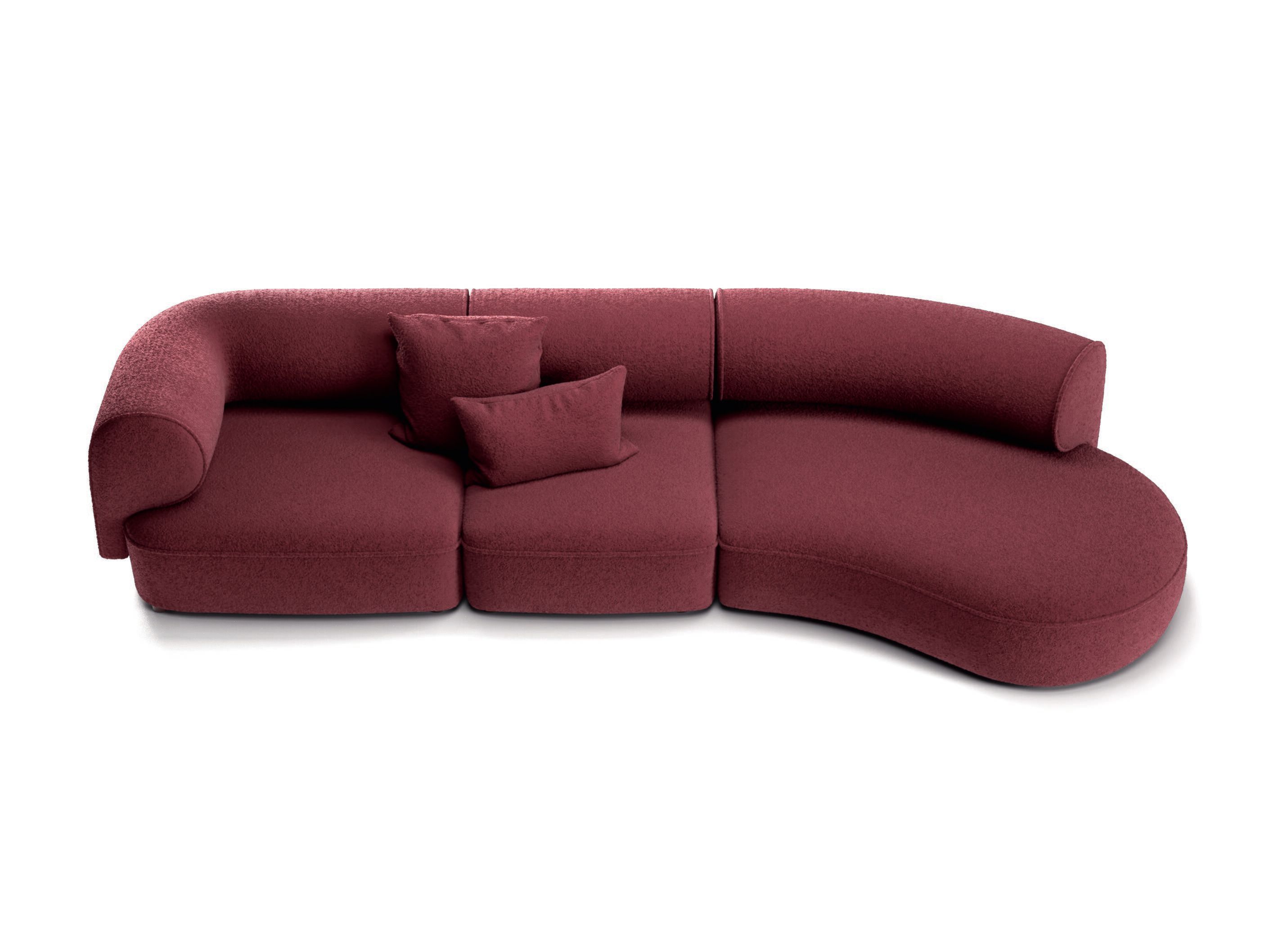 Тканевый диван с полуостровом Natuzzi Italia MELODY ARCH-00045778 - Вид №1
