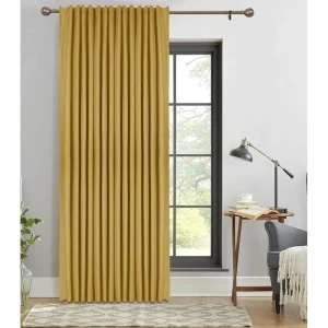 KREAFORTA Sanur - горчичная штора блэкаут со скрытыми петлями 200x300 см 89431244