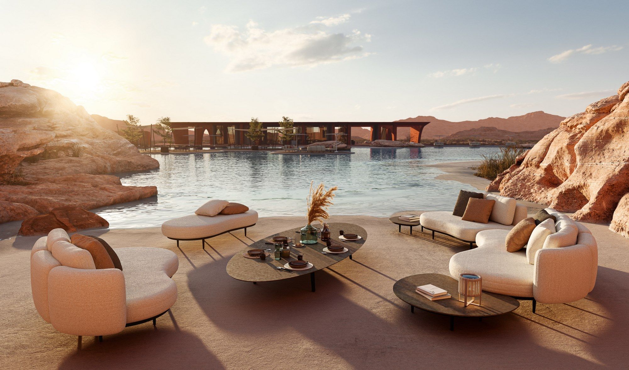 2-местный тканевый садовый диван Royal Botania Organix Lounge ARCH-00055240 - Вид №6