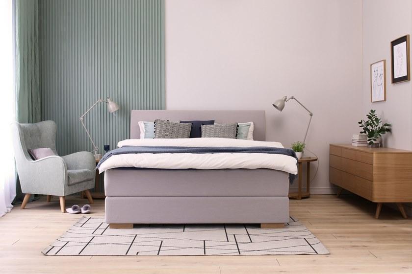 Heavens Двуспальная кровать из ткани с мягким изголовьем sun-id-1371995 - Вид №4