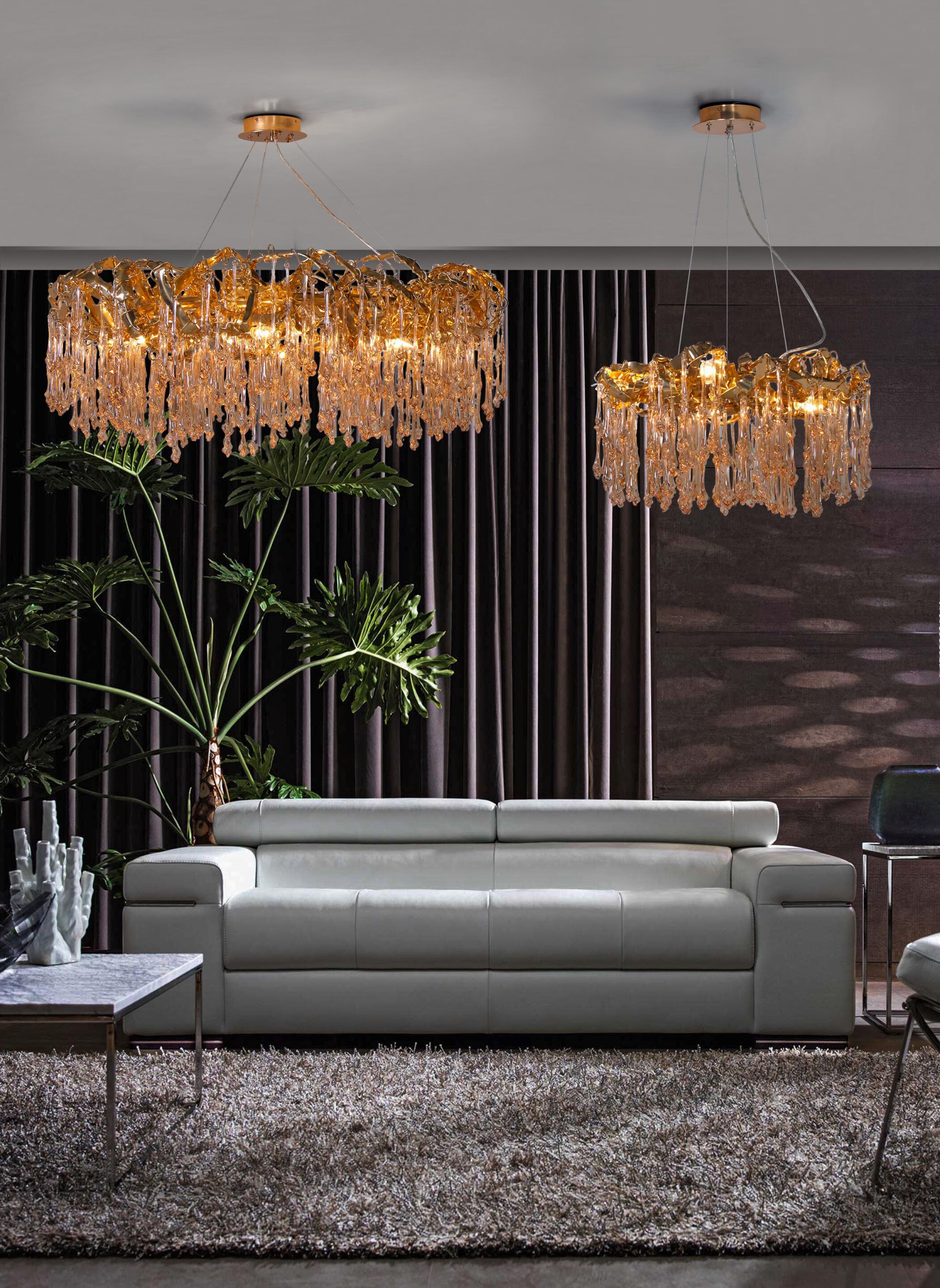 Алюминиевый и стеклянный подвесной светильник K-Lighting Sculpture ARCH-00049840 - Вид №3